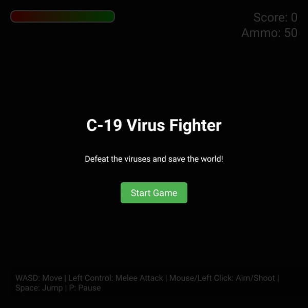 C-19 Virus Fighter - 2D Brawler