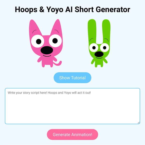 Hoops & Yoyo AI Short Generator