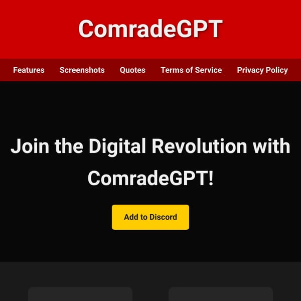 ComradeGPT - Privacy Policy
