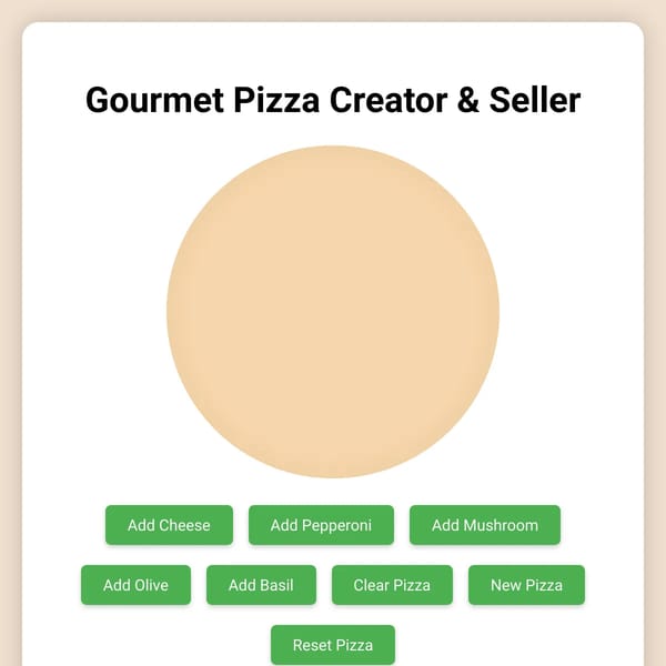 Delicious Pizza Creator