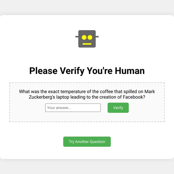 Definitely Not a Robot Check