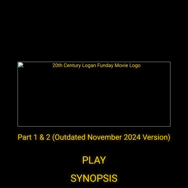 Movie Menu - 20th Century Logan Funday