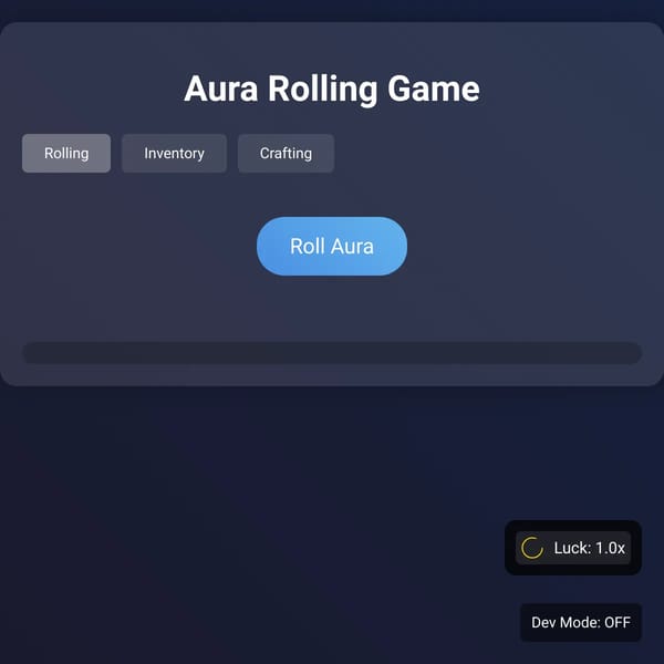 Aura Rolling Game