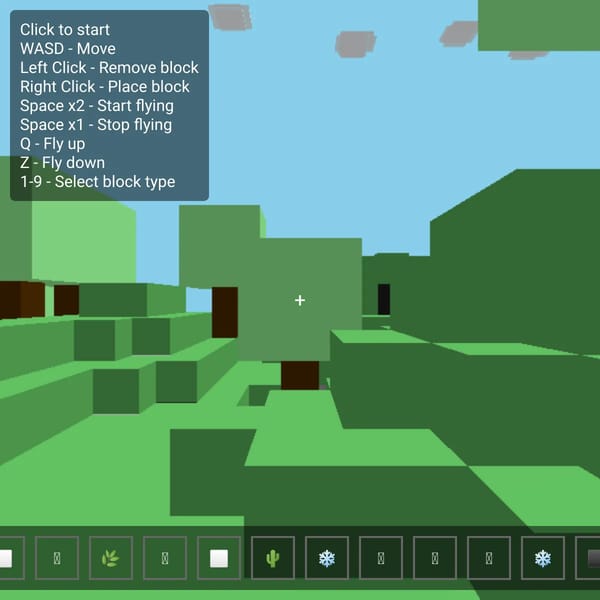 3D Block Mining Game