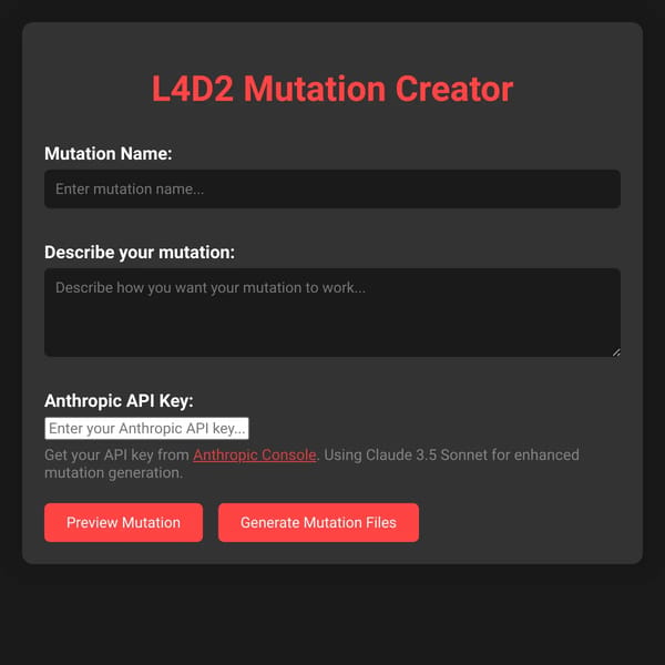 L4D2 Mutation Creator