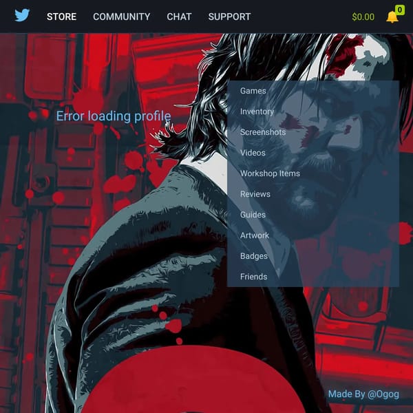 User Profile Page on Websim