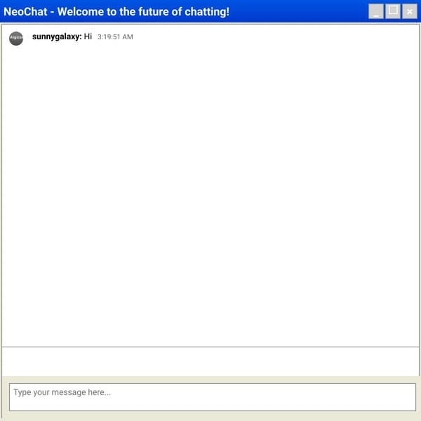 NeoChat - Welcome to the future of chatting!
