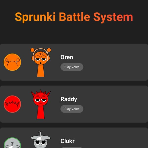 Sprunki Battle System
