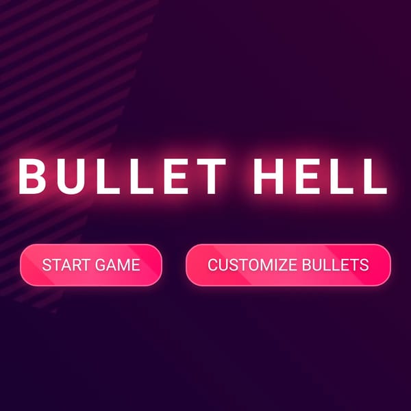 BULLET HELL but u create the bullets!