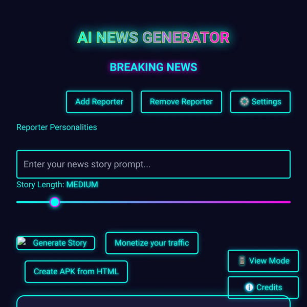 AI Voice News Generator 