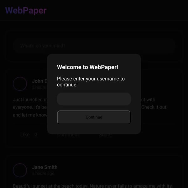 WebPaper Social Media