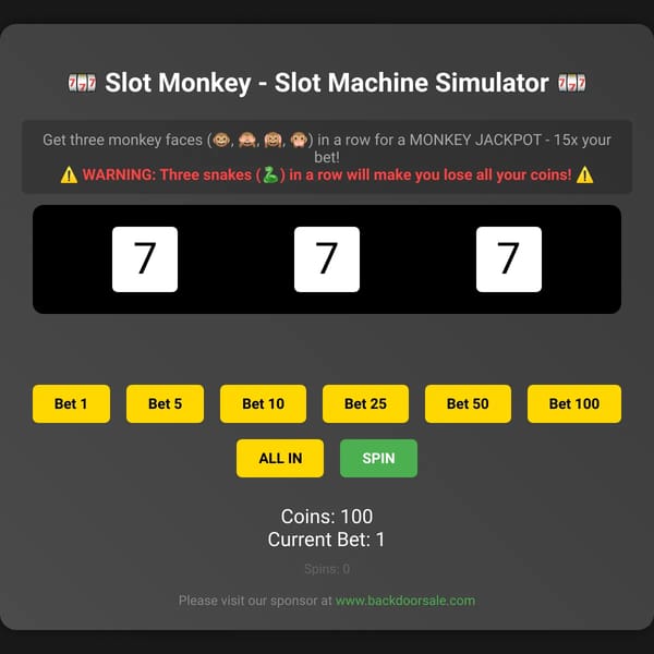 Slot Monkey
