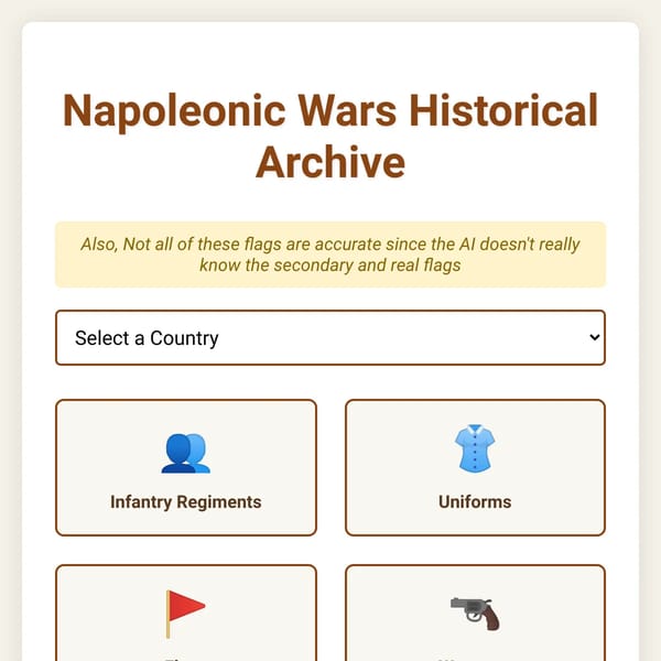 Napoleonic Wars Historical Archive