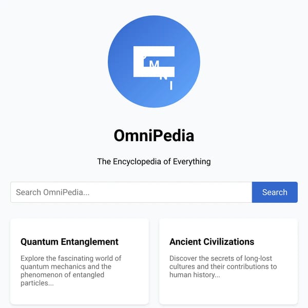 Omnipedia - The Infinite Encyclopedia