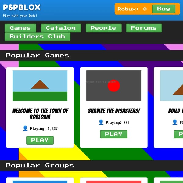 PSPBlox - Play with your Buds!