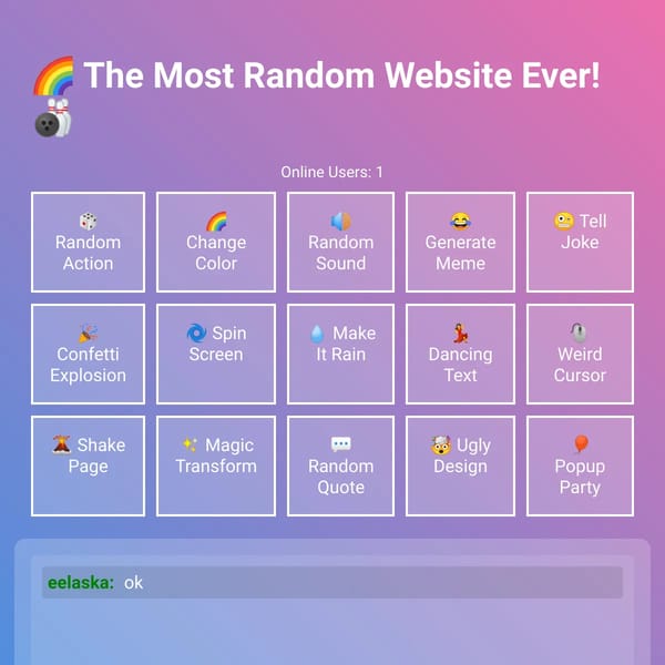 🎲 Ultimate Random Website UPDATE V2