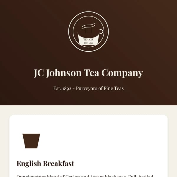 JC Johnson Tea Company