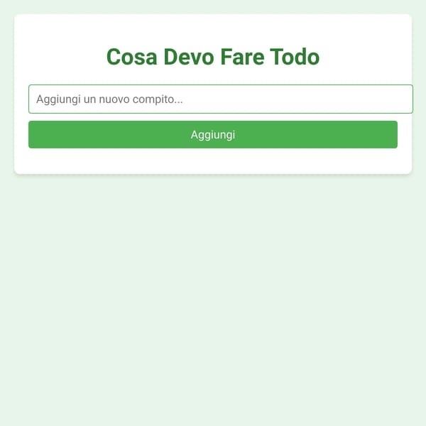 Cosa Devo Fare?
