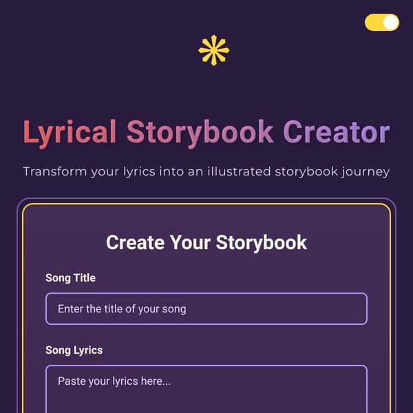 Lyrical Storybook Creator