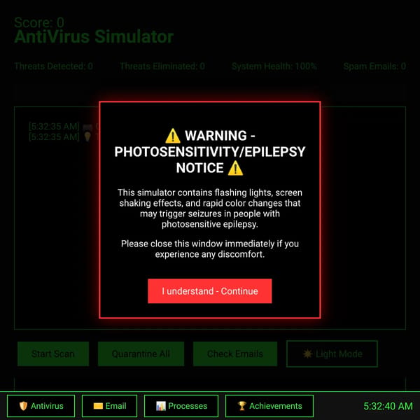 Antivirus Simulator