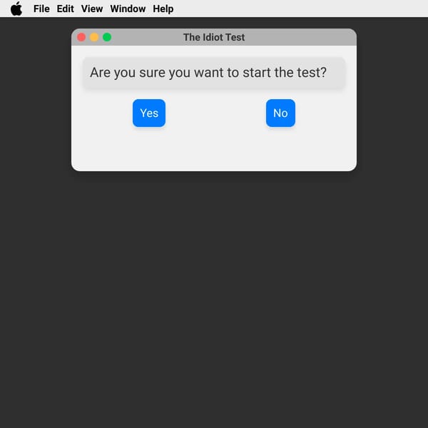 The Idiot Test