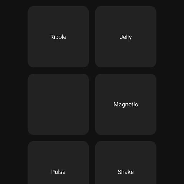 Interactive Animation Effects
