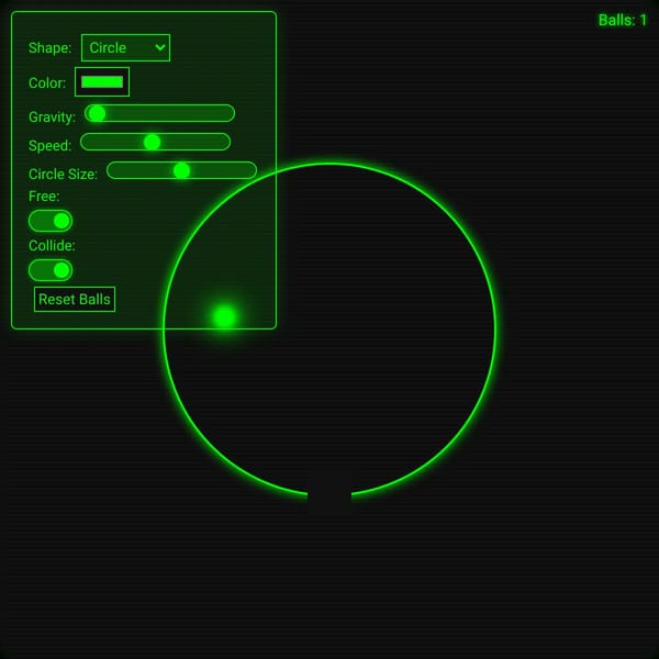 CRT Bouncing Ball