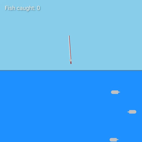 Fishing but you get jumpscared by wenda from sprunki