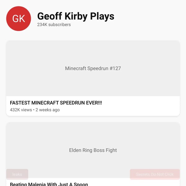 Geoff Kirby Plays