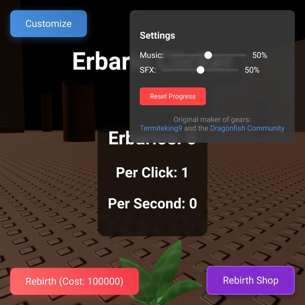 Erbario Clicker (Gears) (TSAtW UPDATE) [DEMO]