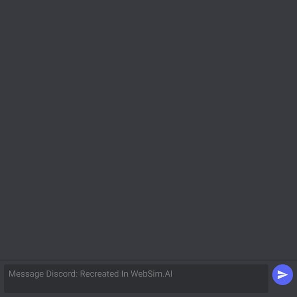 Discord: Recreated In Websim.AI
