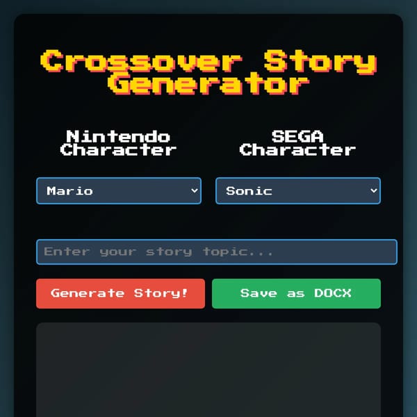 Crossover Story Generator