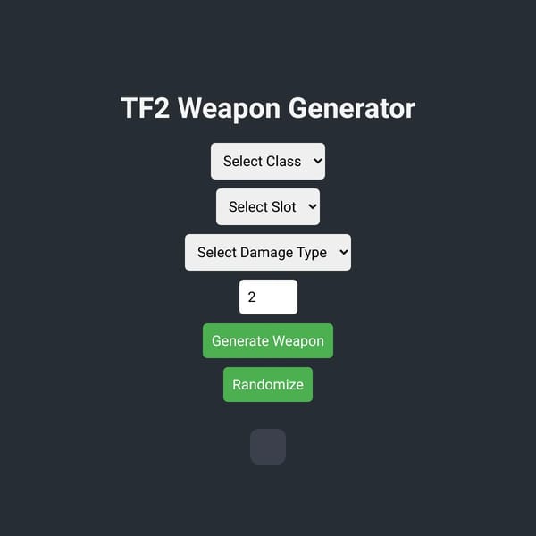 TF2 Weapon Generator