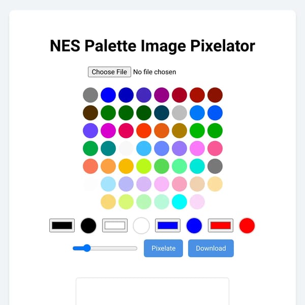 Nes Image Pixelator