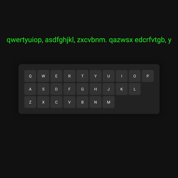 "Typing Keyboard Animation"