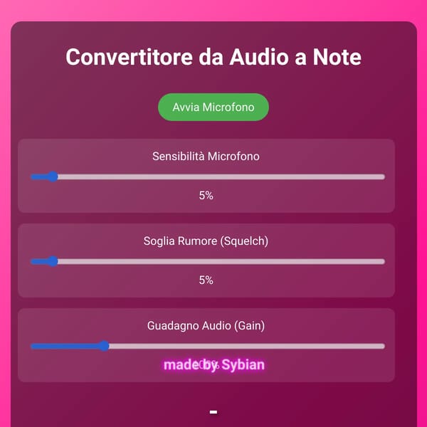 Noise to music converter