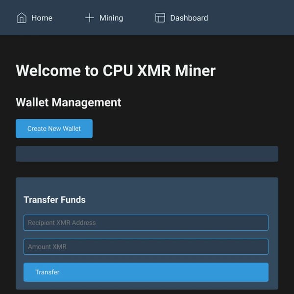 CPU XMR Miner