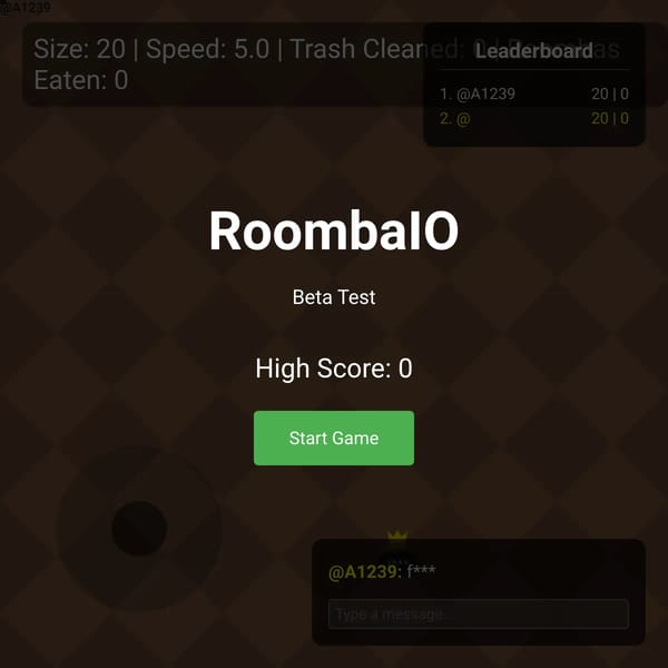 Roomba.io - Clean & Grow! (beta test)