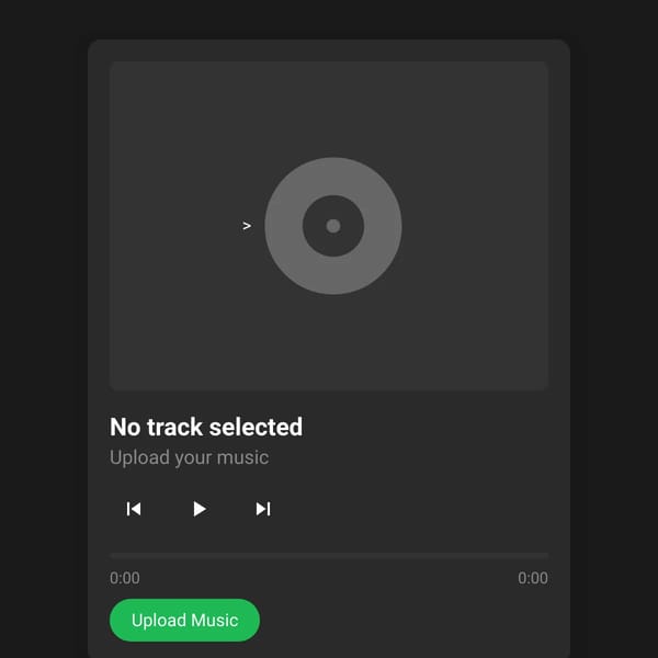 Audio Player with Album Art