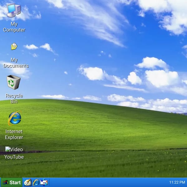 Windows XP Desktop Simulation