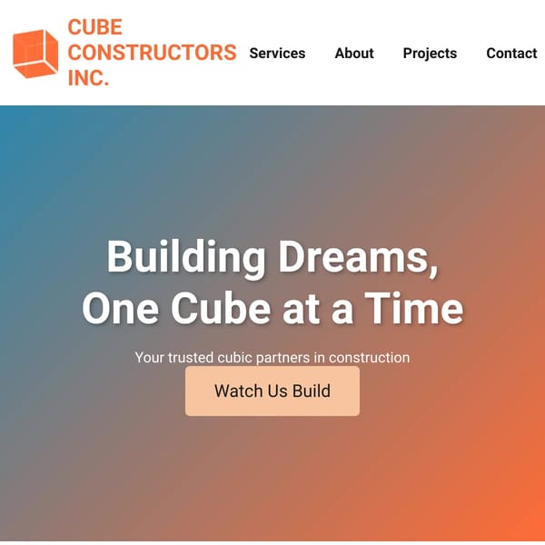 CUBE CONSTRUCTORS INC.
