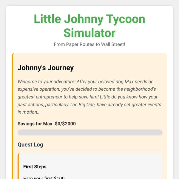 Little Johnny Tycoon