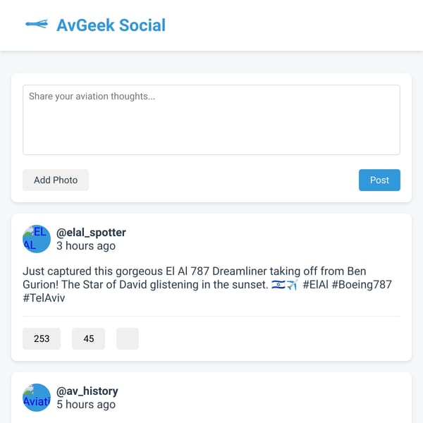 AvGeek social