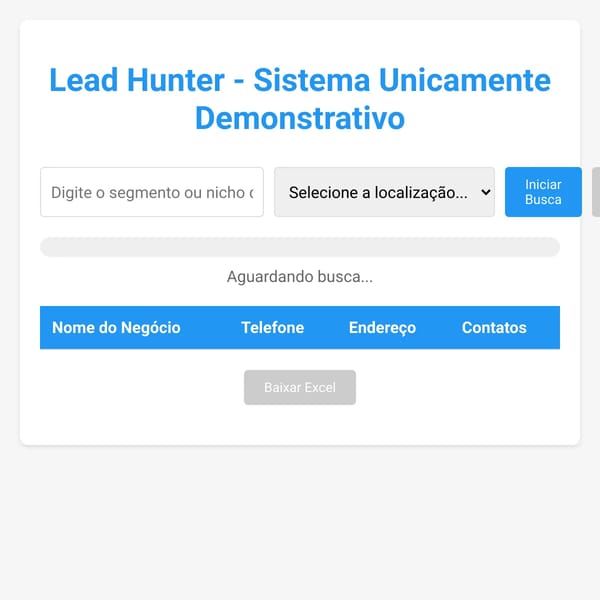 Lead Hunter - Extrator de Leads