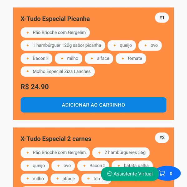 ZIZA LANCHES - Delivery Online