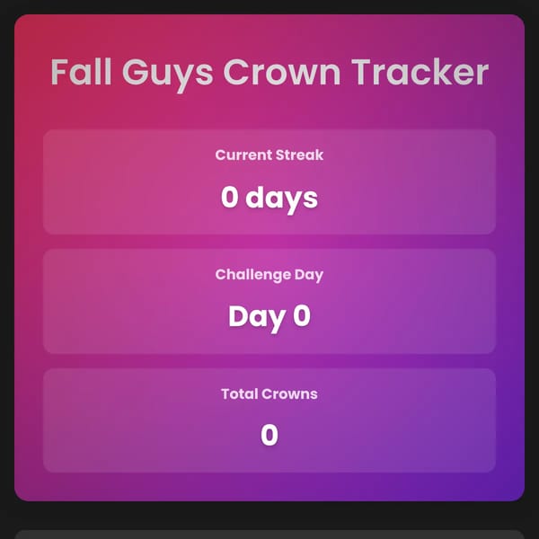 Fall Guys Crown Calendar