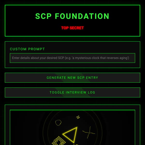 SCP Database Generator