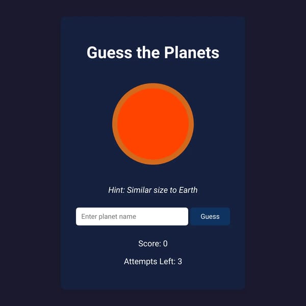 Guess the Planets