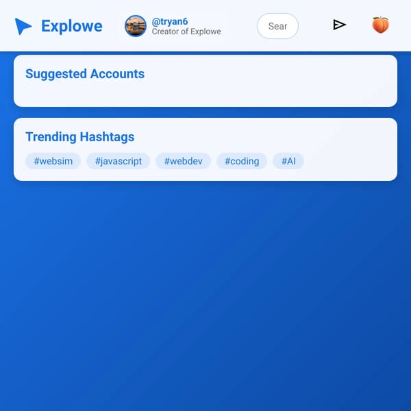 Explowe - advertise websims