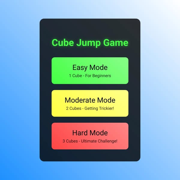 A Game Of A Cube Jumping On Spikes